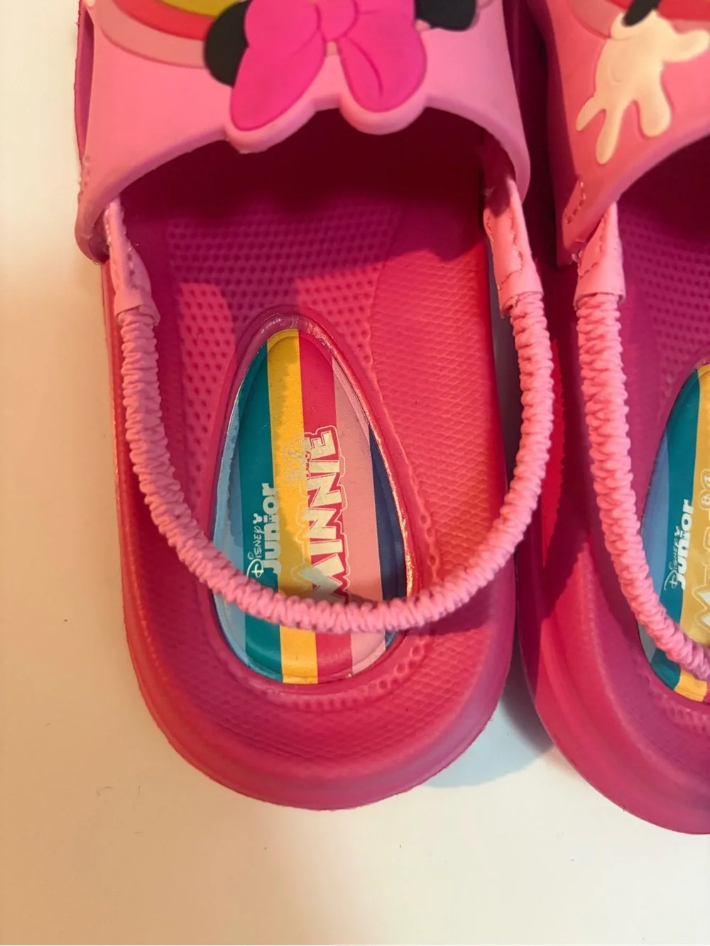 Minnie Mouse Toddler Girls Pink Slide Sandals Size 9-10